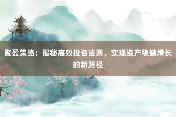 聚盈策略：揭秘高效投资法则，实现资产稳健增长的新路径
