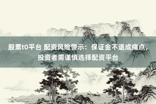 股票t0平台 配资风险警示：保证金不退成痛点，投资者需谨慎选择配资平台